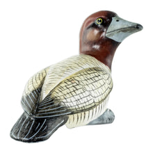 Load image into Gallery viewer, Guatemala Handcrafted Ceramic Canvasback Duck Figurine - Canvasback Duck | NOVICA
