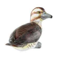 Load image into Gallery viewer, Guatemala Handcrafted Ceramic Masked Duck Figurine - Masked Duck | NOVICA

