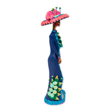 Load image into Gallery viewer, Artisan Crafted Ceramic Catrina Statuette - La Catrina Estrella | NOVICA

