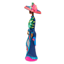 Load image into Gallery viewer, Artisan Crafted Ceramic Catrina Statuette - La Catrina Estrella | NOVICA
