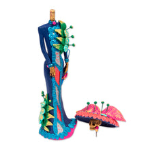 Load image into Gallery viewer, Artisan Crafted Ceramic Catrina Statuette - La Catrina Estrella | NOVICA
