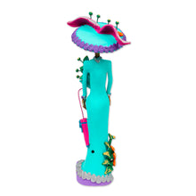 Load image into Gallery viewer, Mexican Catrina Sculpture Handmade from Ceramic - La Catrina Gabriella | NOVICA
