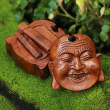 Load image into Gallery viewer, Buddha-Themed Suar Wood Puzzle Box - Buddha's Secret | NOVICA
