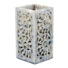 Load image into Gallery viewer, Hand Carved Soapstone Pen Holder from India - Office Order | NOVICA
