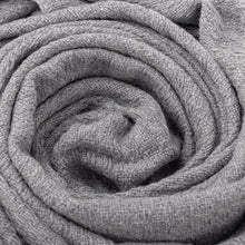 Load image into Gallery viewer, Ash Grey Acrylic Blend Throw Blanket - Intersections in Grey | NOVICA
