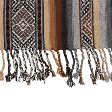 Load image into Gallery viewer, Earth Tone Alpaca-Blend Table Runner - Mountain Range | NOVICA
