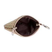 Load image into Gallery viewer, Flowered Cotton Coin Purse - Spring Ditsy | NOVICA
