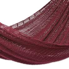 Load image into Gallery viewer, Maya Style Cotton Rope Hammock (Double) - Uxmal Mulberry | NOVICA
