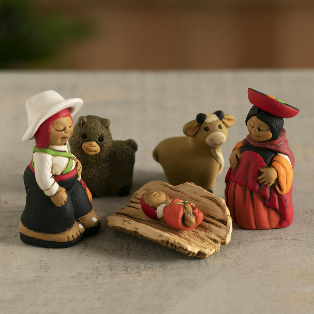 Andean Christmas Scene