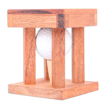 Load image into Gallery viewer, Raintree Wood and Golf Ball Puzzle - Golfing Off the Green | NOVICA

