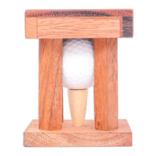 Load image into Gallery viewer, Raintree Wood and Golf Ball Puzzle - Golfing Off the Green | NOVICA
