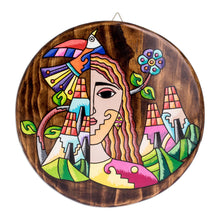 Load image into Gallery viewer, Hand-Painted Wood Wall Plaque - My Roots | NOVICA
