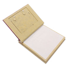 Load image into Gallery viewer, Pink Natural Fiber Leaf-Motif Photo Album - Autumn Spirit in Pink | NOVICA
