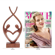 Load image into Gallery viewer, Hand Carved Suar Wood Romantic Sculpture - Balanced Love | NOVICA
