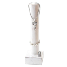 Load image into Gallery viewer, Wood Jewelry Holder with Distressed Finish - Power Pole | NOVICA
