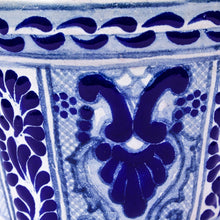 Load image into Gallery viewer, Artisan Crafted Ceramic Flower Pot - Puebla Arabesque | NOVICA
