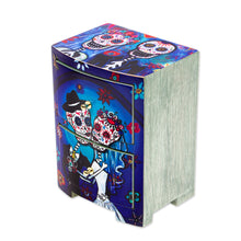 Load image into Gallery viewer, Day of the Dead Themed Jewelry Chest - Deadly Couple | NOVICA
