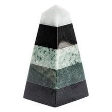 Load image into Gallery viewer, Multicolored Jade Obelisk - Healing Power | NOVICA
