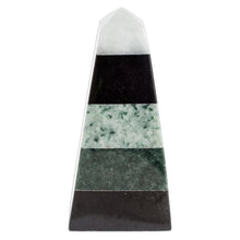 Load image into Gallery viewer, Multicolored Jade Obelisk - Healing Power | NOVICA
