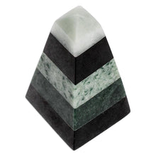 Load image into Gallery viewer, Multicolored Jade Obelisk - Healing Power | NOVICA
