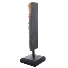 Load image into Gallery viewer, Hand Painted Albesia Wood Borneo Culture Statuette - Dayak Sign | NOVICA
