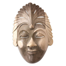 Load image into Gallery viewer, Hand Carved Balinese Hibiscus Wood Mask - Balinese Masque | NOVICA
