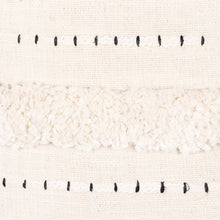 Load image into Gallery viewer, Embroidered Ivory Cotton Cushion Covers (Pair) - Ivory Tufts | NOVICA
