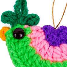 Load image into Gallery viewer, Handmade Crocheted Chicken Ornaments (Pair) - Cheeky Chickens | NOVICA
