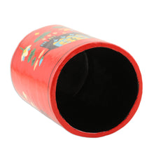 Load image into Gallery viewer, Papier Mache Elephant-Motif Pen Holder - Tale of the River | NOVICA
