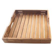 Load image into Gallery viewer, Artisan Crafted Teak Wood Tray from Bali - Refreshments | NOVICA
