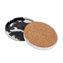 Load image into Gallery viewer, Round Grey Concrete Coasters (Set of 4) - Modern Diversion | NOVICA
