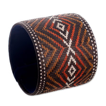 Load image into Gallery viewer, Handwoven Wide Cuff Bracelet - Powerful Source | NOVICA
