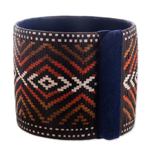 Load image into Gallery viewer, Handwoven Wide Cuff Bracelet - Powerful Source | NOVICA
