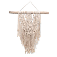 Load image into Gallery viewer, Balinese Cotton Macrame Wall Hanging - Boho Splash | NOVICA

