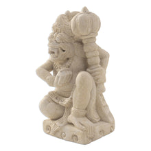 Load image into Gallery viewer, Handcrafted Balinese Sandstone Statuette - General Hanoman | NOVICA
