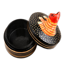 Load image into Gallery viewer, Decorative Papier Mache Cat-Motif Box - Cat Nap | NOVICA
