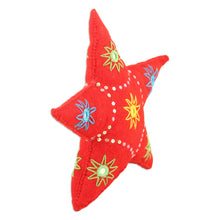 Load image into Gallery viewer, Embellished Felt Wool Holiday Tree Topper - Light the Way | NOVICA
