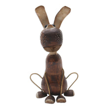 Load image into Gallery viewer, Albesia Wood Dog-Motif Statuette from Bali - My Best Friend | NOVICA
