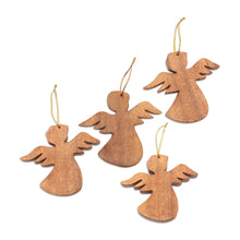 Load image into Gallery viewer, Artisan Crafted Angel Ornaments (Set of 3) - Heavenly Messengers | NOVICA
