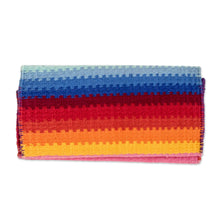 Load image into Gallery viewer, Hand Woven Cotton Billfold Wallet With Images of Children - Childhood Memories | NOVICA

