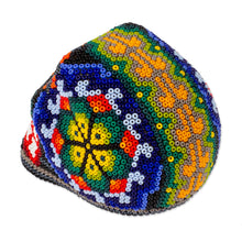 Load image into Gallery viewer, Handmade Huichol Skull Figurine - Peyote Memories | NOVICA
