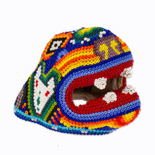 Load image into Gallery viewer, Beaded Wixárika or Huichol Jaguar Head from Jalisco Mexico - Jaguar Rising | NOVICA
