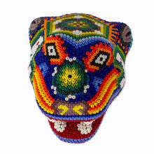 Load image into Gallery viewer, Beaded Wixárika or Huichol Jaguar Head from Jalisco Mexico - Jaguar Rising | NOVICA
