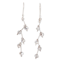Load image into Gallery viewer, Crystal Bead Dangle Earrings With Sterling Silver Hooks - Crystal Sparkle | NOVICA
