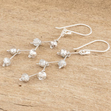Load image into Gallery viewer, Crystal Bead Dangle Earrings With Sterling Silver Hooks - Crystal Sparkle | NOVICA
