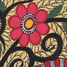 Load image into Gallery viewer, Madhubani Peacock Painting on Handmade Paper - Peacock Season | NOVICA
