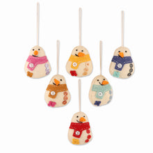 Load image into Gallery viewer, Handcrafted Snowman Ornaments from India (Set of 6) - Snowman Party | NOVICA
