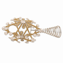 Load image into Gallery viewer, Artisan Crafted Star-Shaped Tree Topper - Sparkling Holiday | NOVICA
