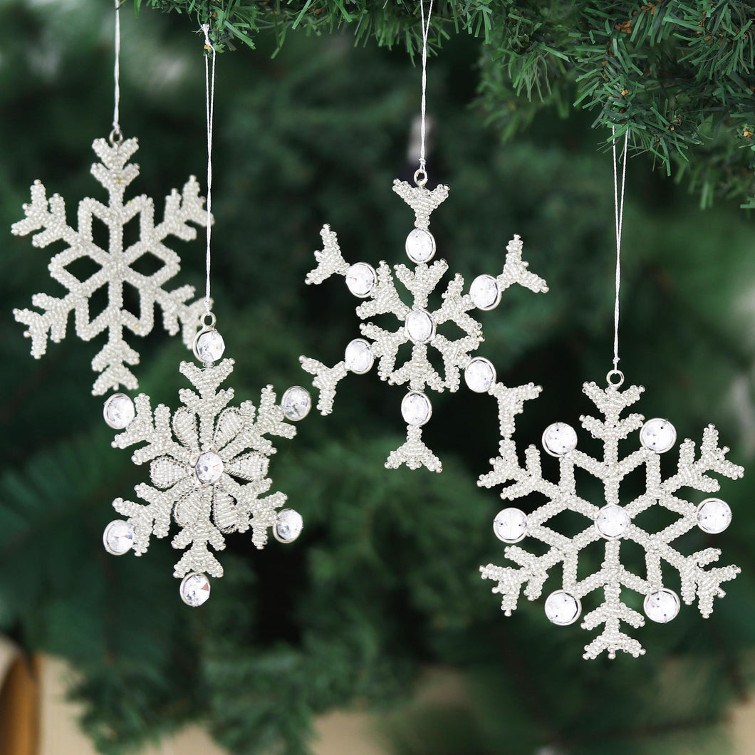 Silvery Snowflakes