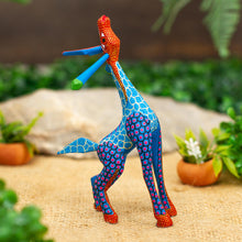 Load image into Gallery viewer, Stargazing Giraffe in Blue
